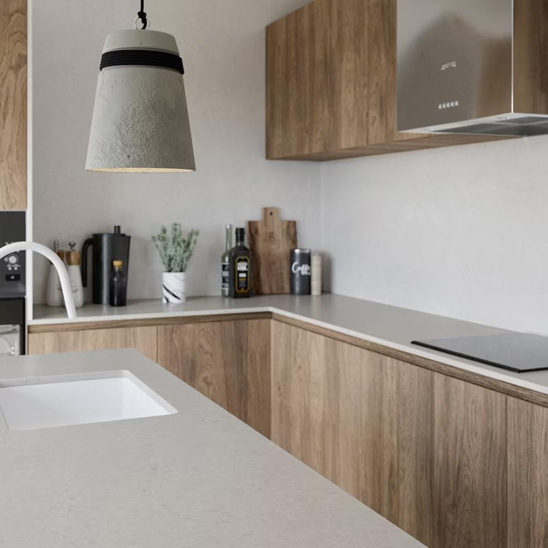 Plan de travail en Quartz Silestone® Motion Grey